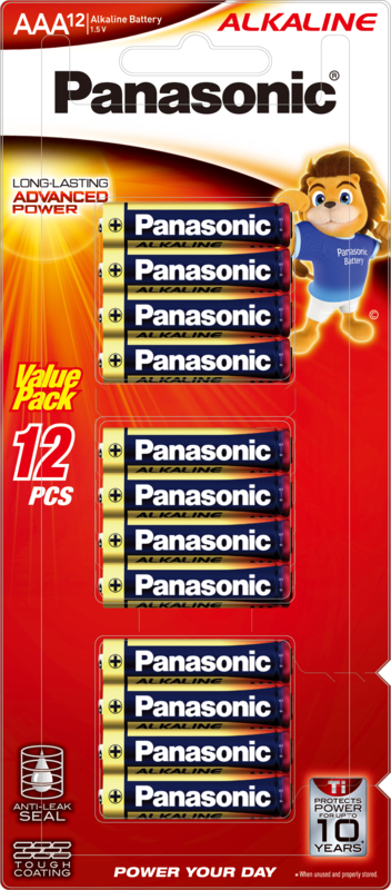 Батарейка Panasonic Alkaline AAA 12 (LR03T/12B) фото1