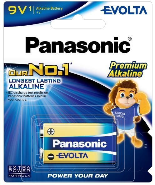Батарейка Panasonic Alkaline Evolta 9V (6LR61EG/1B) фото1