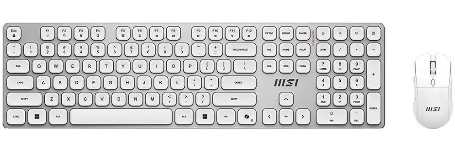 Комплект клавиатура и мышь MSI FORGE K210 W COMBO WHITE UA, Wireless (S11-43UA305-Y92) фото 1