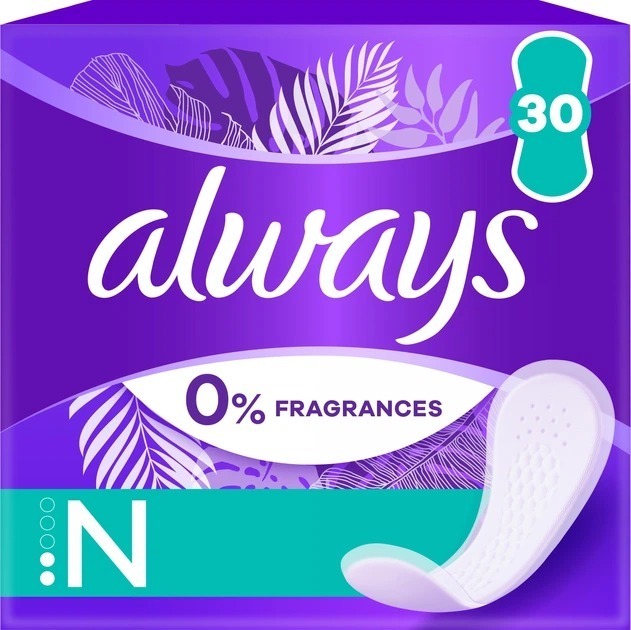 Щоденні прокладки Always Dailies Fresh & Protect Normal 0% віддушок 30 штфото1