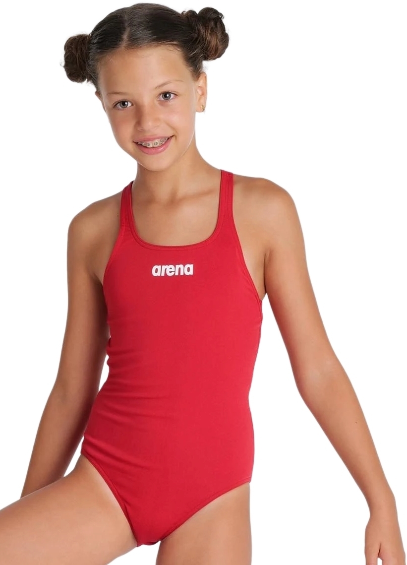 Купальник для девочек Arena Team Swimsuit Swim Pro Solid 004762-450 128 красный