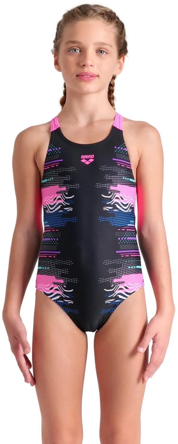 Купальник Arena Rhythm Swimsuit V Back L 008993-550 116 розовый/черный фото 1