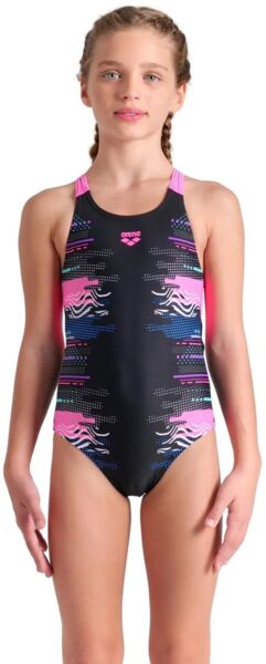 Купальник Arena Rhythm Swimsuit V Back L 008993-550 116 розовый/черный фото 