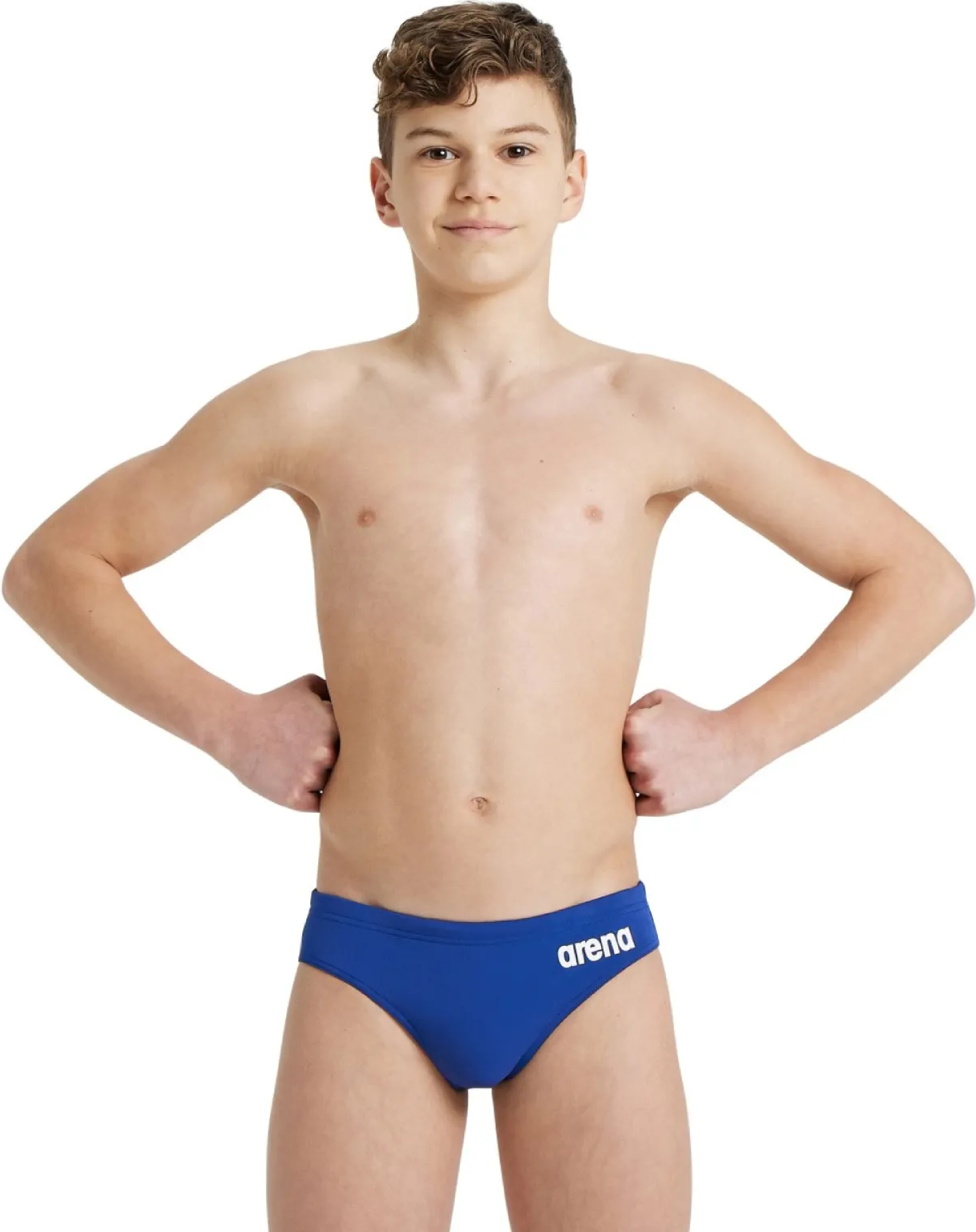 Плавки-слипы Arena Team Swim Briefs Solid 004774-720 152 синие/белые фото 1