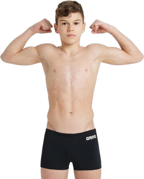 Плавки-боксеры Arena Boy's Team Swim Short Solid 004777-550 164 черные фото 