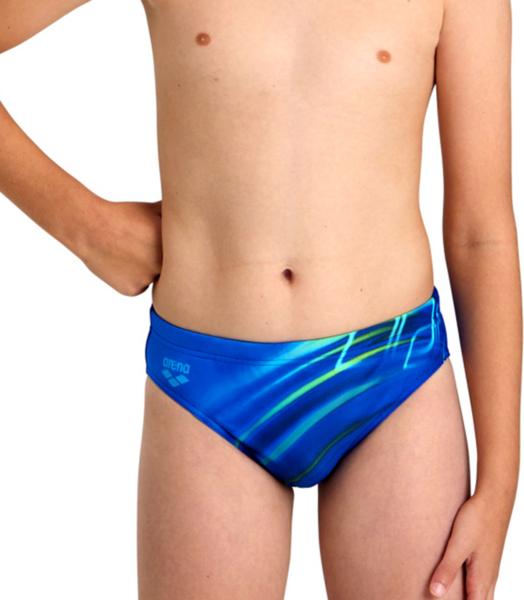 Плавки-слипы Arena Shading Jr Swim Briefs 006372-800 128 голубые фото 