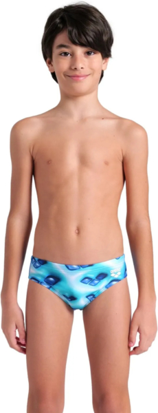 Плавки-слипы Arena Foam Swim Briefs 008174-880 152 белые/зеленые/бирюзовые фото