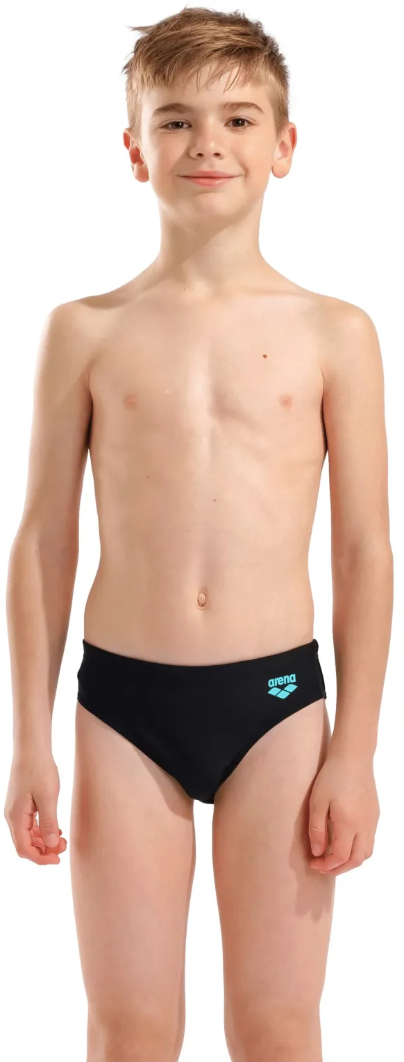 Плавки-слипы для мальчиков Arena Tales Swim Briefs 009086-508 128 черные/бирюзовые фото1