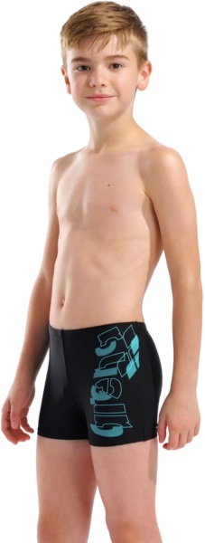 Плавки-шорты для мальчиков Arena Tales Swim Short 009087-508 116 черные/бирюзовые фото