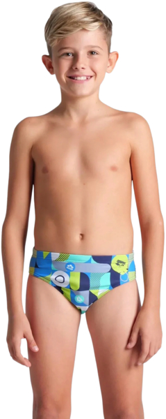 Плавки-слипы Arena Wallpaper Swim Briefs 009096-750 140 мультиколор фото