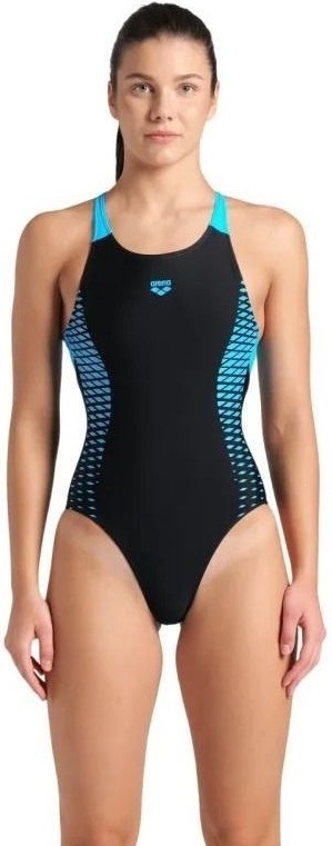 Купальник Arena Openings Swimsuit V Back Lb 008063-580 36 черный/бирюзовый фото1