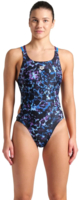 Купальник Arena Rockin Swimsuit Swim Tech Mult 008159-889 36 чорний/синій/фіолетовий