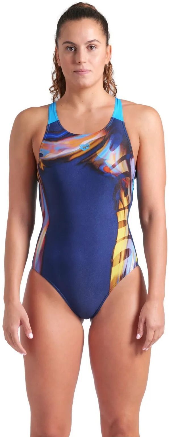 Купальник Arena Dreamhline Swimsuit V Back 008328-760 46 темно-синий фото1