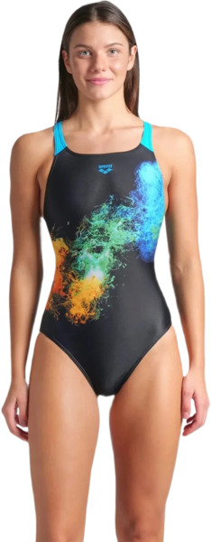 Купальник Arena Vibrant Swimsuit Swim Pro Back 008936-580 38 черный фото