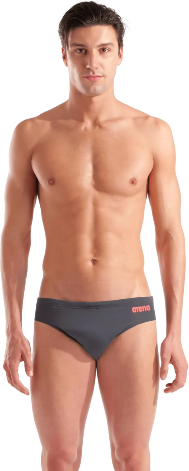 Плавки-слипы Arena Team Swim Briefs Solid 004773-504 90 темно-серые