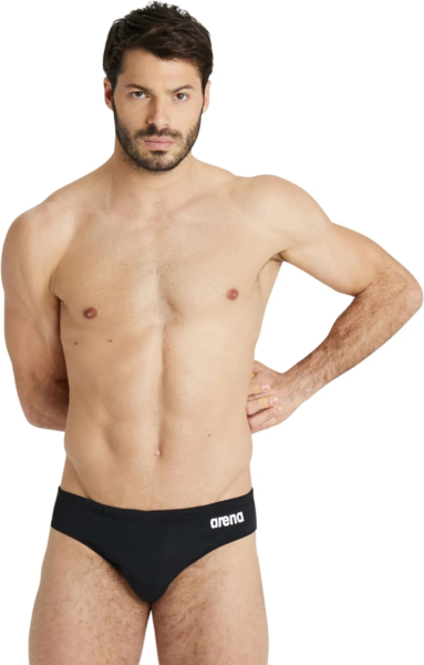 Плавки-слипы Arena Team Swim Briefs Solid 004773-550 85 черные фото 