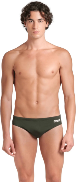 Плавки-слипы Arena Team Swim Briefs Solid 004773-660 90 оливковые фото 