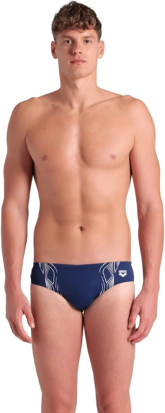 Плавки-слипы Arena Reflecting Swim Briefs 007338-701 85 темно-синие/белые фото