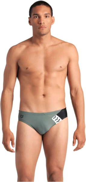 

Плавки-слипы Arena Stripe Swim Briefs 007929-650 105 оливковые