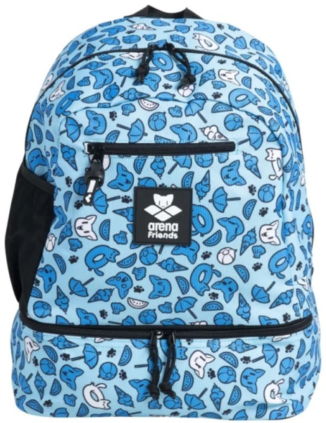 Рюкзак Arena Team Backpack Friends 004339-100 черный/голубой/белый фото