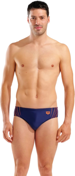 

Плавки-слипы Arena Double Graphic Swim Briefs 010951-705 95 темно-синие