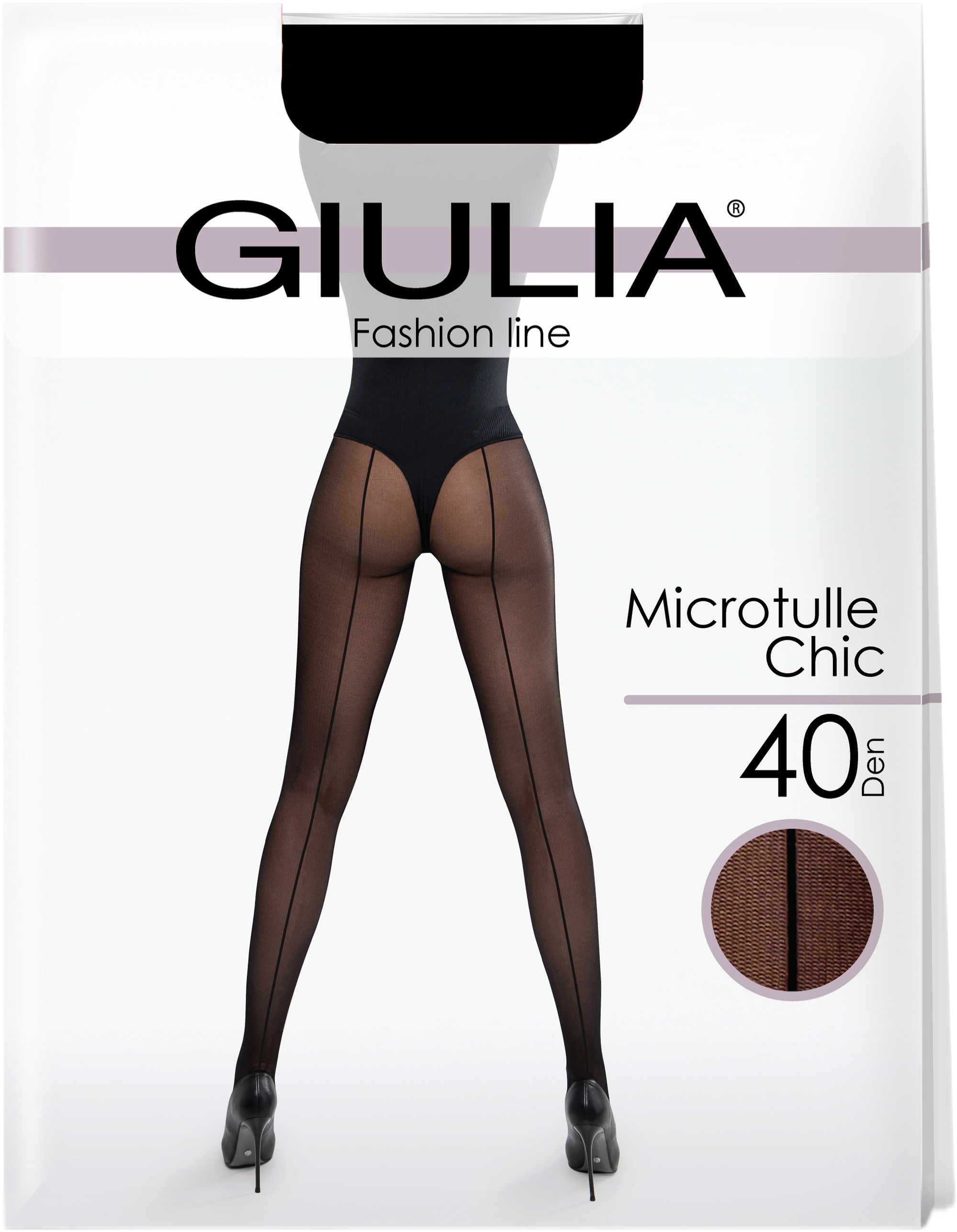 Колготки Giulia 7567 Microtulle Chic 40 Den 2р чорніфото1