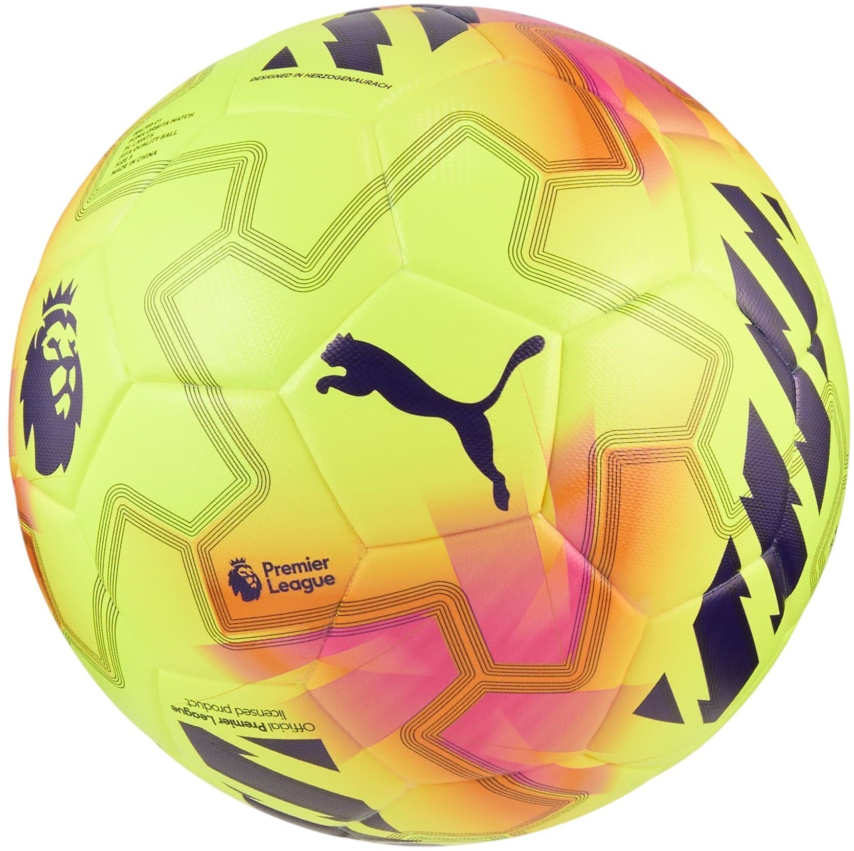 Мяч футбольный Puma Match PL Lights (FIFA Qty) 084705-01 №5 Желтый (4069157867740) фото 1