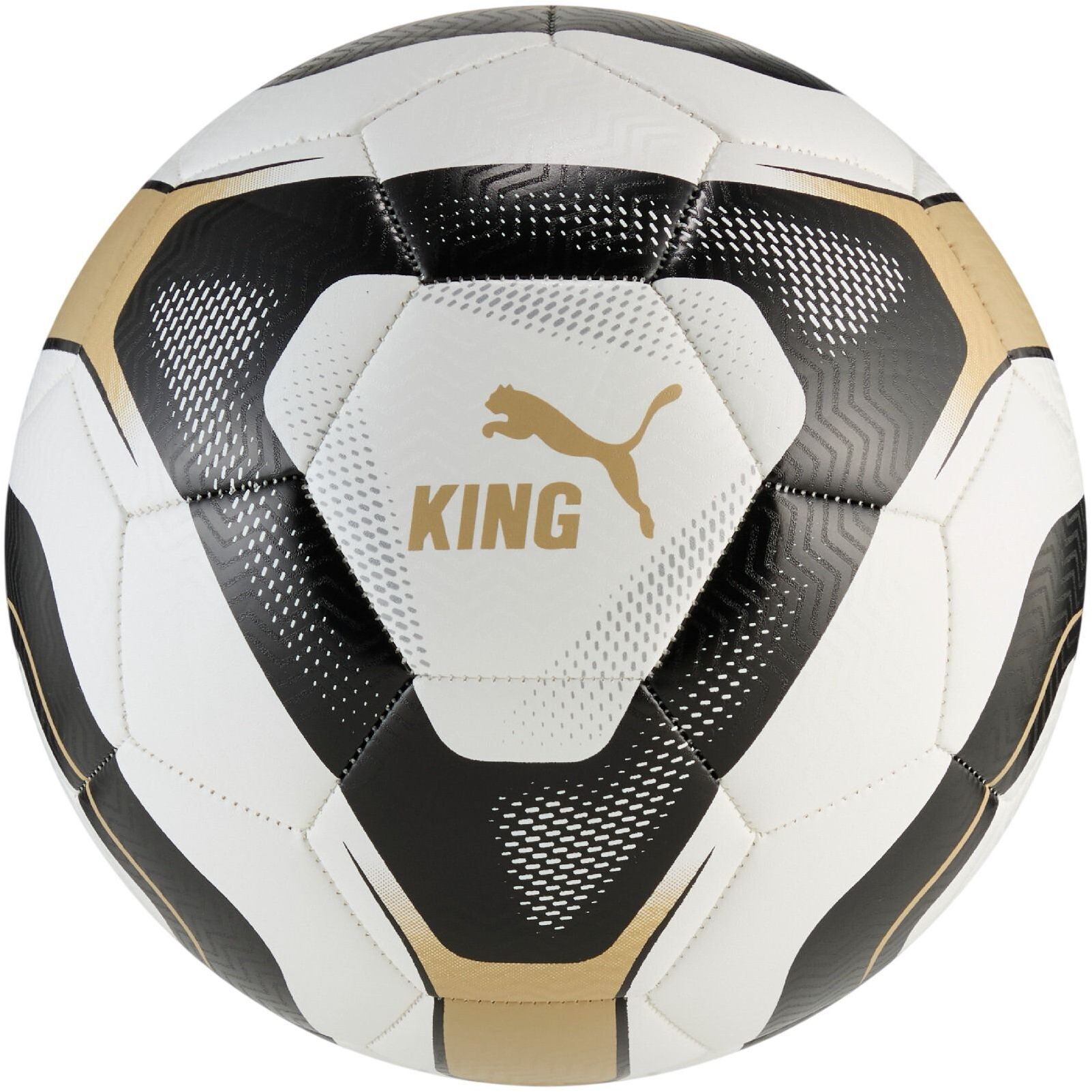 М'яч футбольний Puma King Ball 084736-01 5 Біло-чорно-бежевий (4069157865241)фото1
