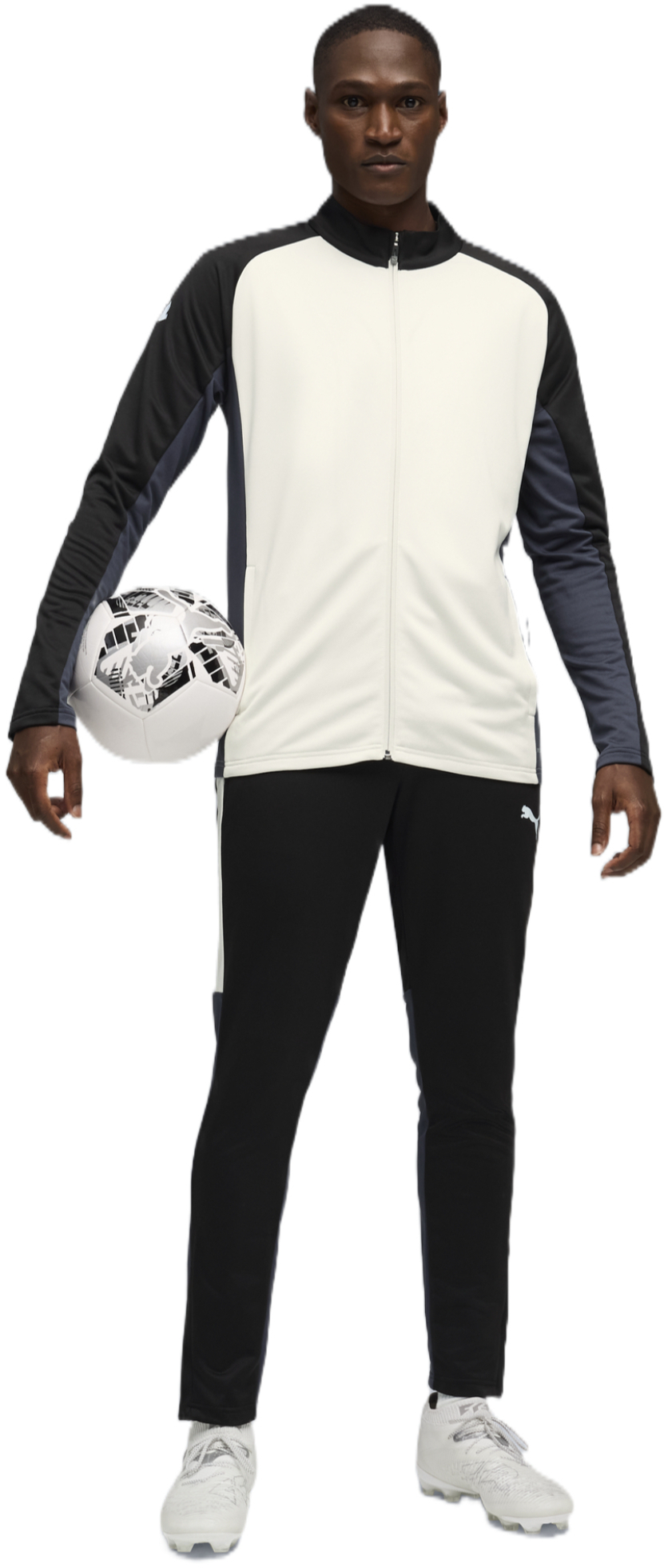Спортивний костюм чоловічий Puma Individualliga Tracksuit 660576-02 L молочний/чорнийфото1