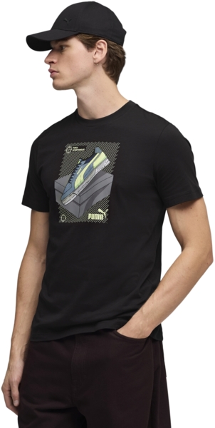 Футболка мужская Puma Graphic Tee 691777-01 L черная фото 