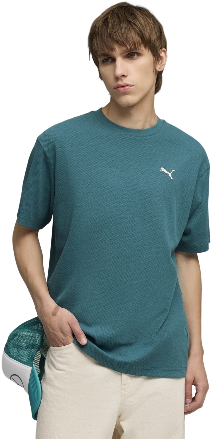 Футболка мужская Puma Ess Elevated Relaxed Tee 692018-41 M изумрудная