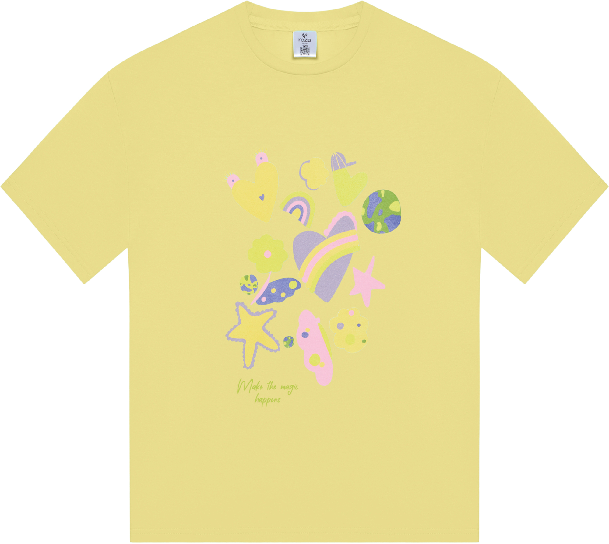 Футболка для девочек Roza 240631 116 жолтая фото 1