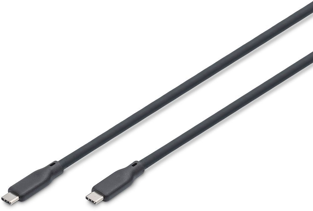 Кабель DIGITUS USB-C > USB-C USB4 2.0, 80G, 240W, 16K, 1м, Black (AK-300350-010-S) фото 1