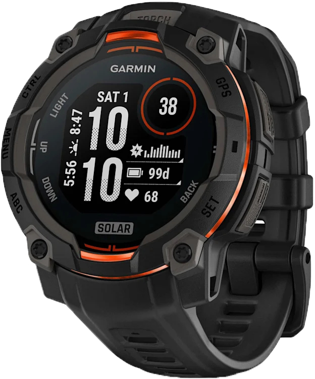 Смарт-годинник Garmin Instinct 3 (45mm) Black Bezel with Black Band (010-02934-00)фото1