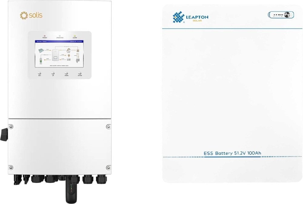 Комплект резервного питания Solis SL-EH1P5K-ELA05 (1ф, 5kW, 51.2V, 100 Ah, LiFePO4) фото 1