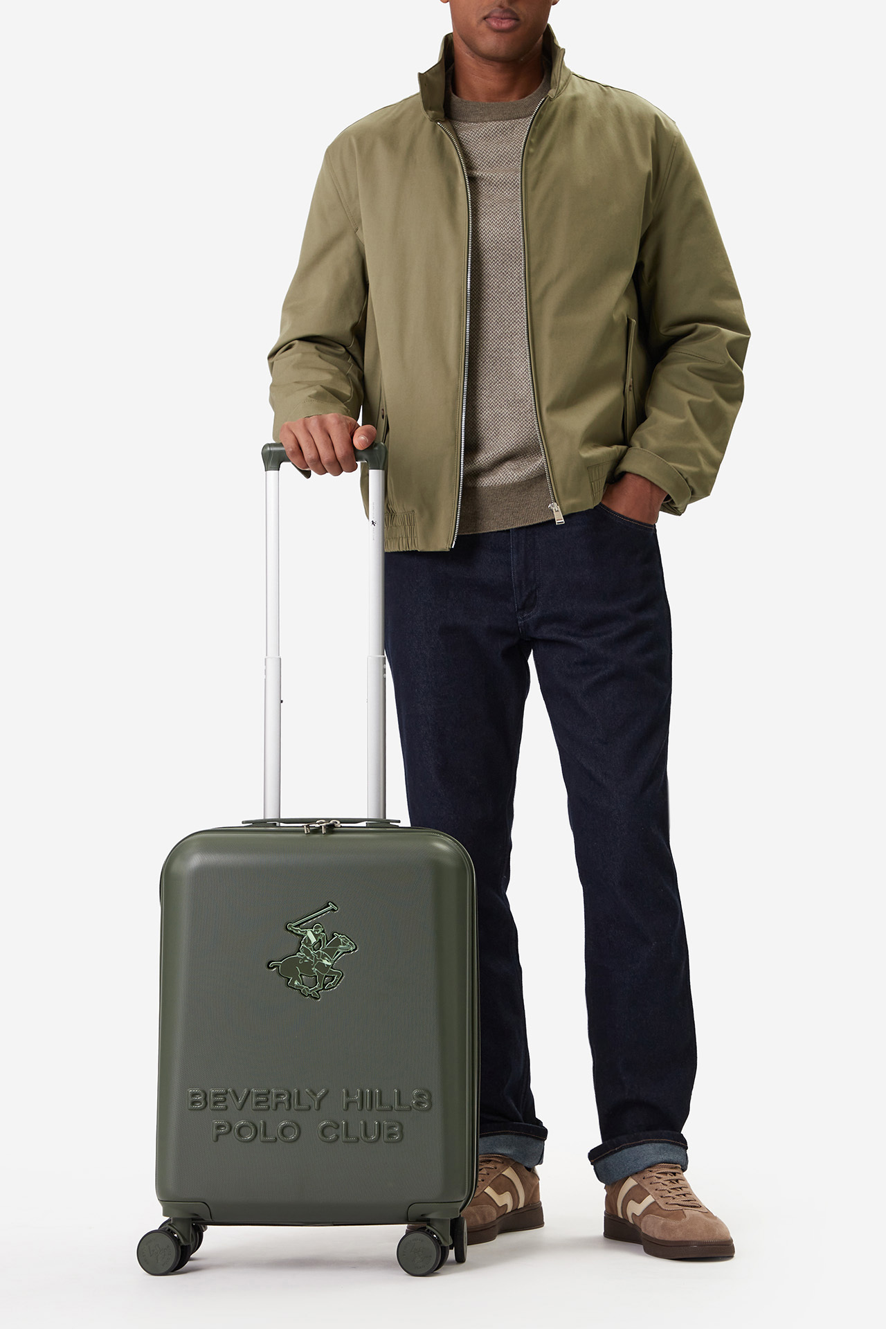 Чемодан Beverly Hills Polo Club CEO-BHPC-S-003-08 хаки фото1