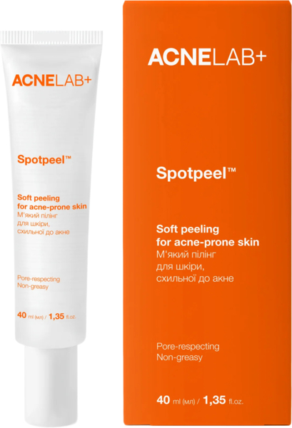 

Мягкий пилинг ACNELAB+ Spotpeel Soft peeling for acne-prone skin для кожи, подверженной акне 40 мл
