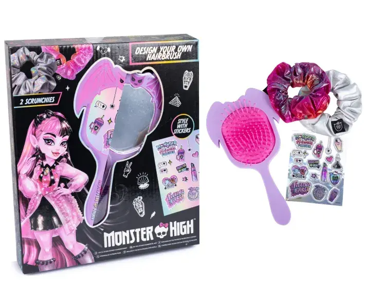 Набор для декора щетки Monster High с аксессуарами для волос, 3+ (71-0003) фото1