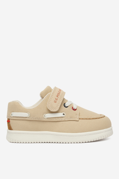 Кеды для мальчиков U.S. Polo Assn. MICHAL001K/6CY1 24 бежевые фото