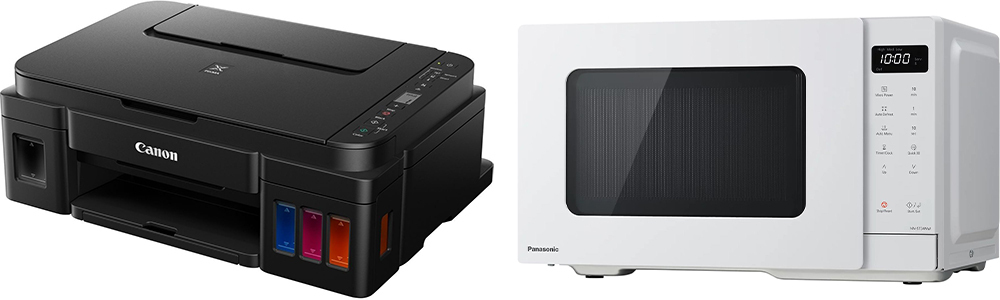 Комплект МФУ струйное Canon PIXMA G3410 c Wi-Fi + Микроволновая печь Panasonic NN-ST34NWZUE фото 1