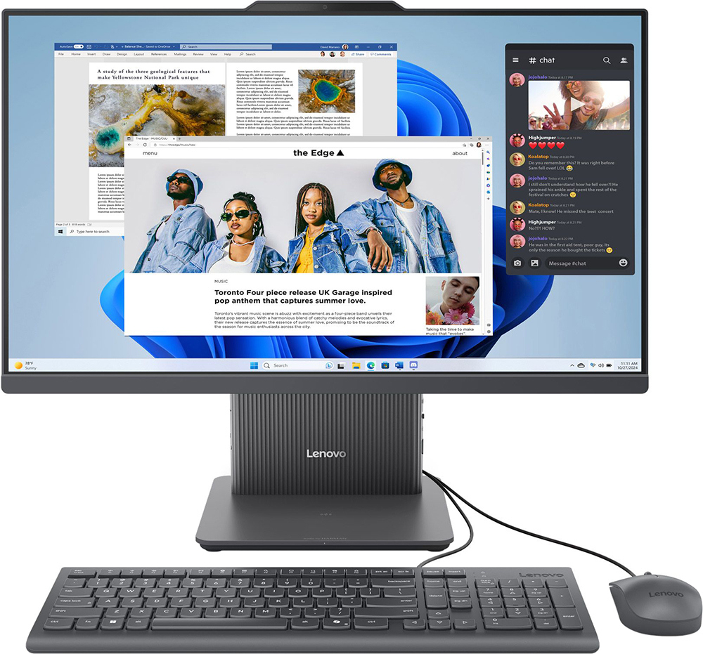 Моноблок 23.8" LENOVO IdeaCentre AIO 24ARR9 (F0HR00BRUO) фото 1