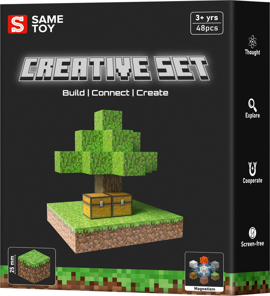 Магнитный конструктор Same Toy Creative Set Skyblock (MCRAFT-1812-SM) фото 1