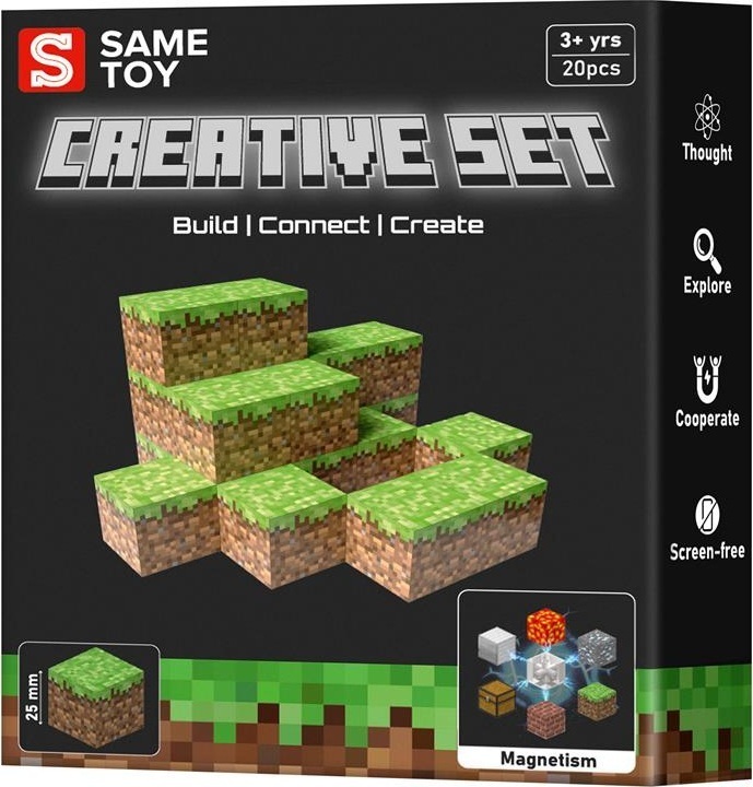 Магнитный конструктор Same Toy Creative Set Grass (MCRAFT-2002-SM) фото 1