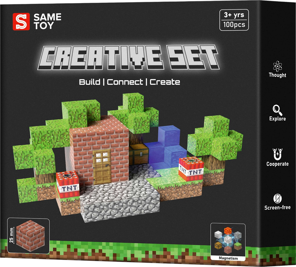 Магнитный конструктор Same Toy Creative Set Vault (MCRAFT-4646-SM) фото 1