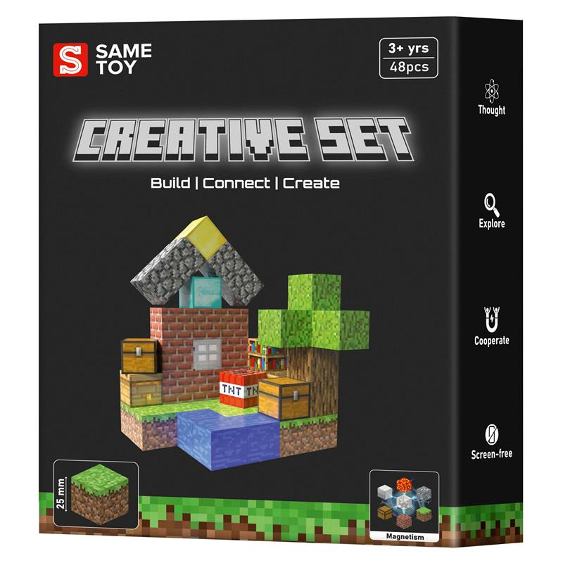Магнітний конструктор Same Toy Creative Set Patio (MCRAFT-4129-SM)фото1
