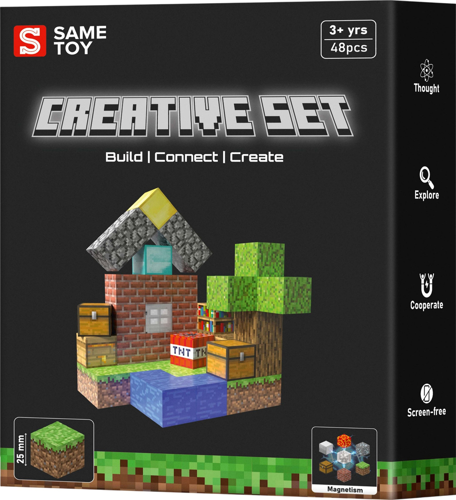 Магнітний конструктор Same Toy Creative Set Patio (MCRAFT-4129-SM)фото1