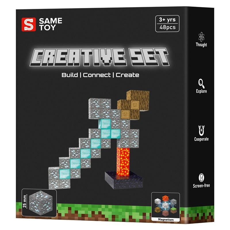 Магнітний конструктор Same Toy Creative Set Sword (MCRAFT-1197-SM)фото1