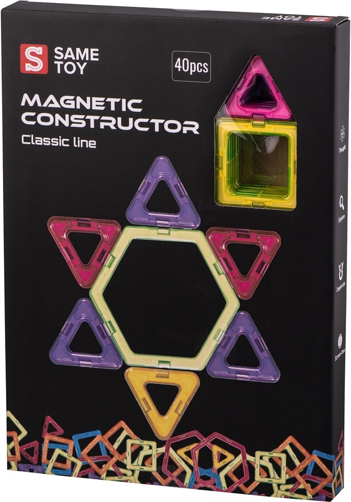 Магнитный конструктор Same toy Classic line (MCST-40) фото 1
