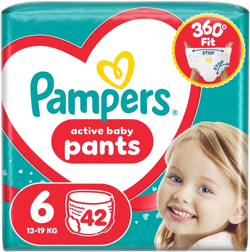 Підгузники-трусики Pampers Active Baby Pants Giant (15+ кг) Джамбо 42 штфото1