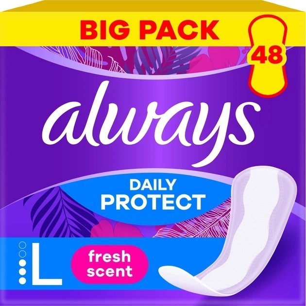 Ежедневные прокладки Always Daily Extra Protect Long Удлиненные Свежий аромат 48 шт фото 1